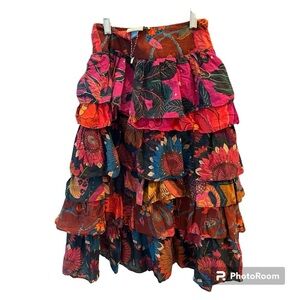 Women’s Farm Rio tiered ruffle skirt XXS